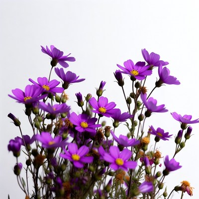 Purple Cosmos Flowers Bouquet