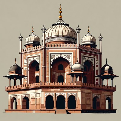 Taj Mahal illustration