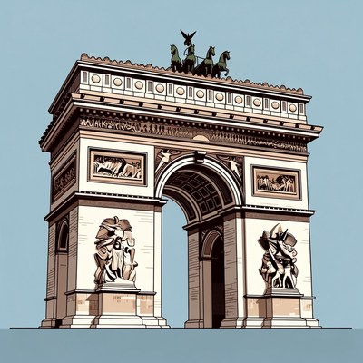Arc de Triomphe Illustration