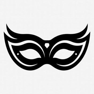 Black Masquerade Eye Mask