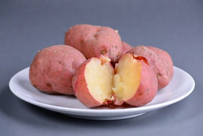 Sliced Red Potatoes on Plate