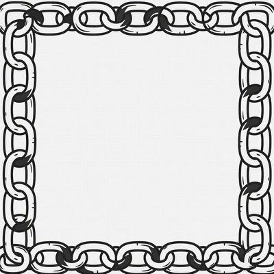 Chain Border Illustration