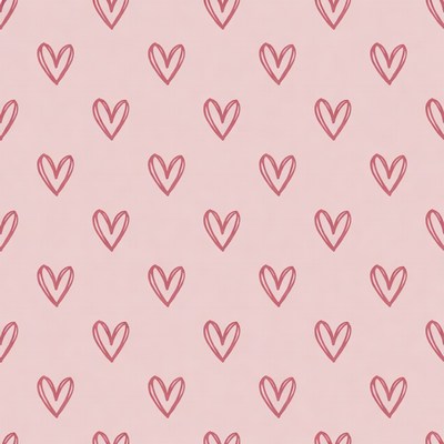 Pink Heart Pattern Background