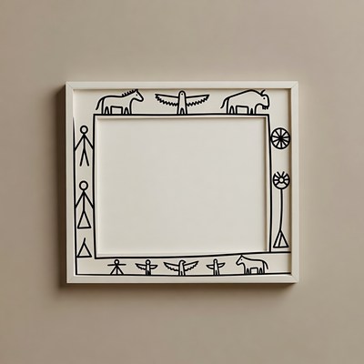 Native American Style Blank Picture Frame