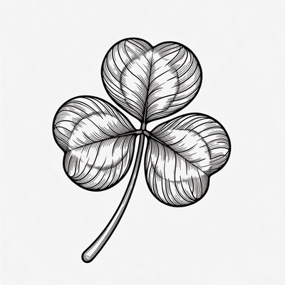 Four-leaf clover illustration