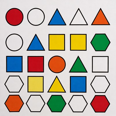 Colorful Geometric Shapes Collection