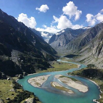 Turquoise River in Alpine Valley