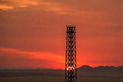 Tower Silhouette at Sunset
