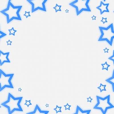 Blue Star Border Frame