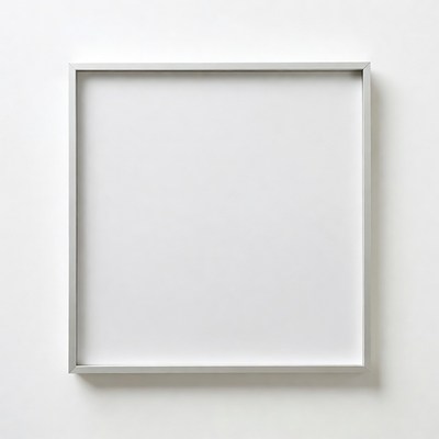 Empty White Picture Frame