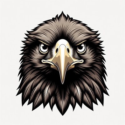Fierce Eagle Head Illustration