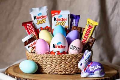 Easter Basket with Kinder Joy Eggs