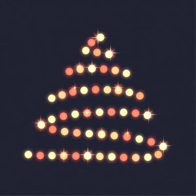 Glowing Christmas Tree Lights