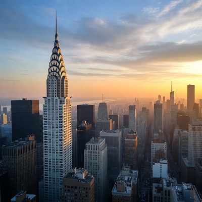 Chrysler Building at Sunset