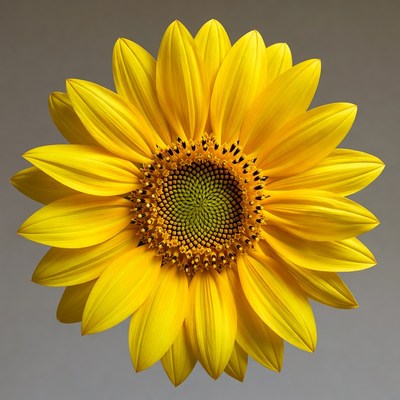 Bright yellow sunflower close-up