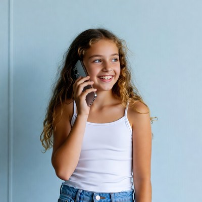 Girl talking on phone