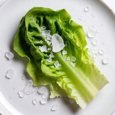 Lettuce Leaf with Sea Salt