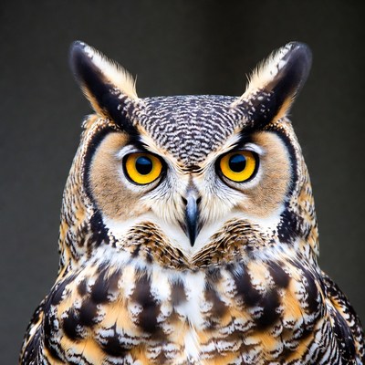 Great Horned Owl close-up