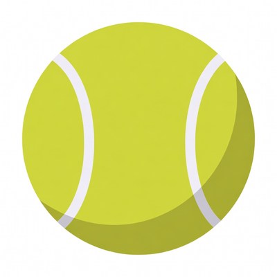 Yellow Tennis Ball Illustration