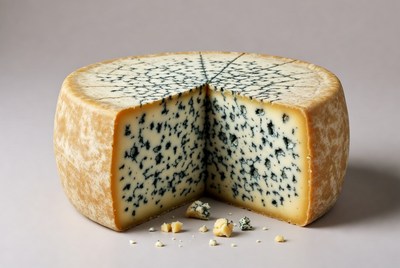 Sliced Blue Cheese Wheel