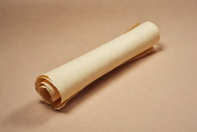 Rolled Parchment Scroll