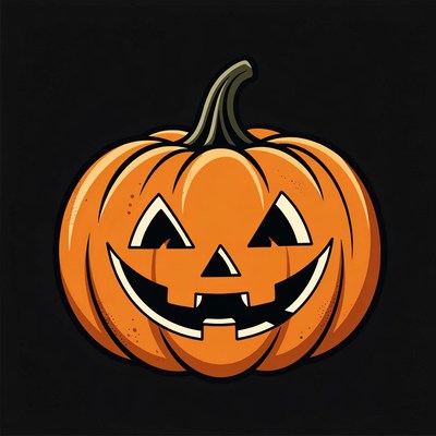 Jack-o'-lantern pumpkin illustration