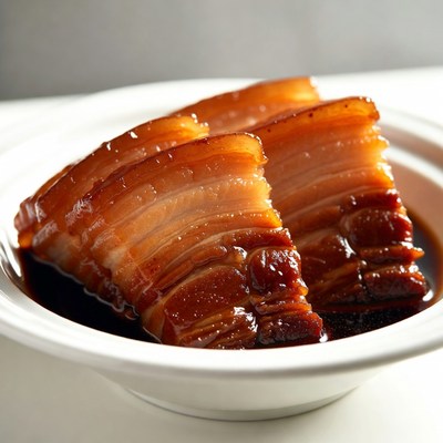 Braised Pork Belly in Bowl