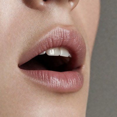 Woman's open mouth close-up