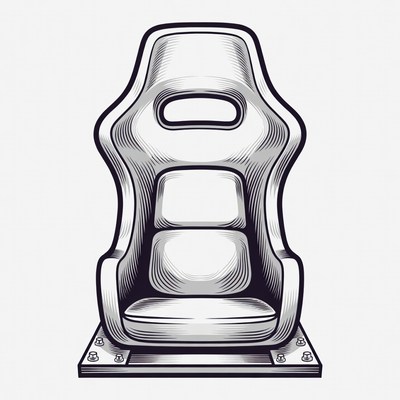Racing Seat Illustration