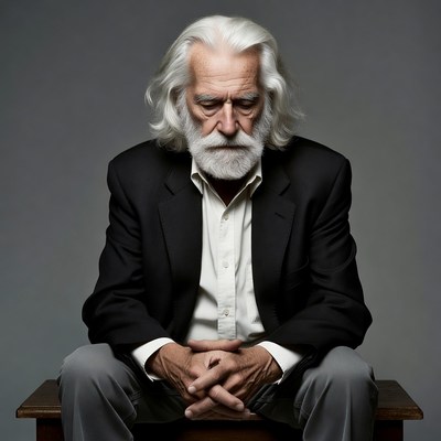 Elderly man with long white beard