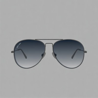 Black Aviator Sunglasses Illustration