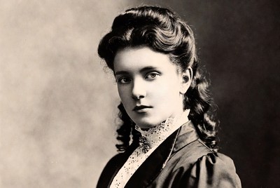 Victorian woman in vintage portrait