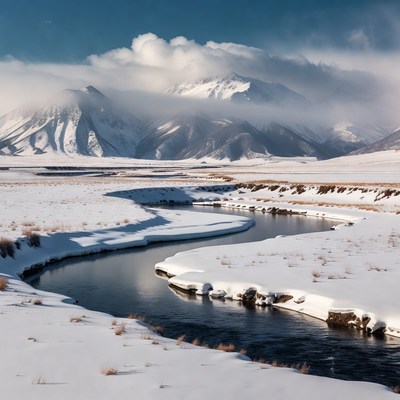 Snowy River in Mountain Valley
