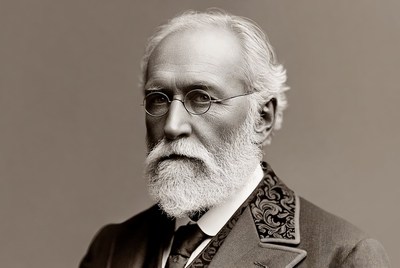 Elderly man with white beard and glasses