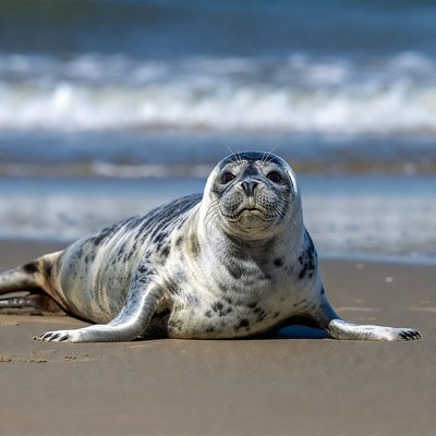 Harbor Seal on Beach