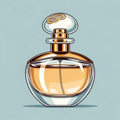 Perfume Bottle Illustration