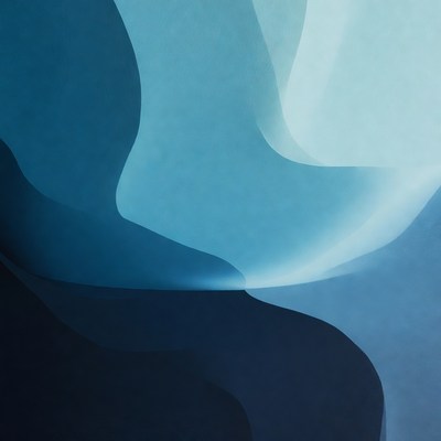 Abstract Blue Gradient Waves