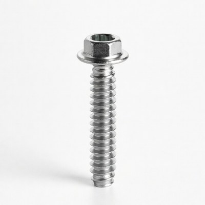 Silver Hex Washer Head Screw