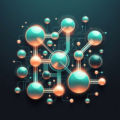 Glowing Network Nodes and Connections
