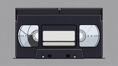 VHS Cassette Tape Illustration