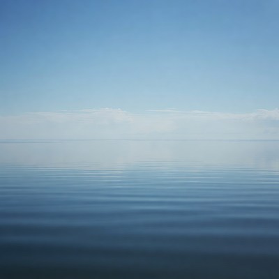 Calm Blue Ocean Horizon