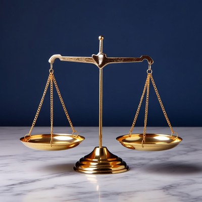 Golden Scales of Justice