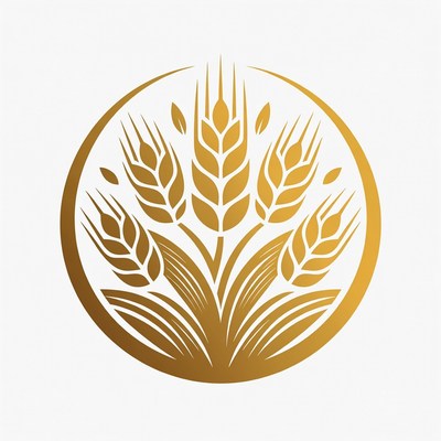 Golden Wheat Stalks in Circle