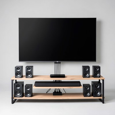 Home theater soundbar speaker system