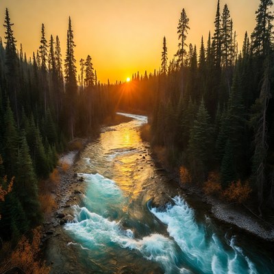 Sunrise over Forest River