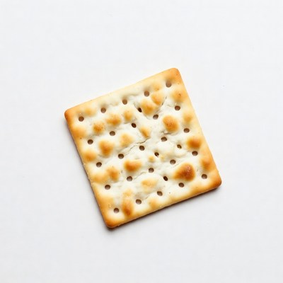 Square saltine cracker