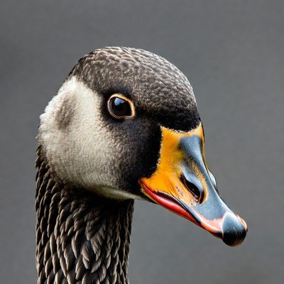 Close-up of Egyptian goose head
