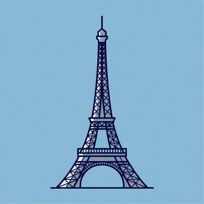 Eiffel Tower illustration