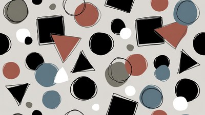 Abstract Geometric Shapes Pattern