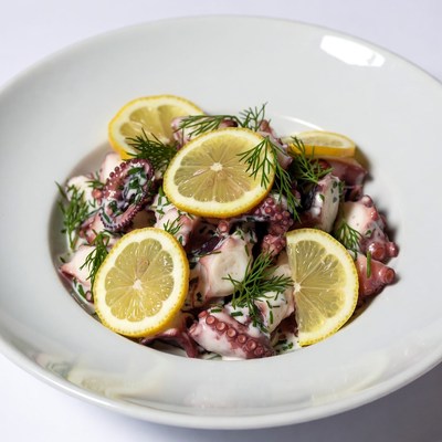 Octopus Salad with Lemon and Dill